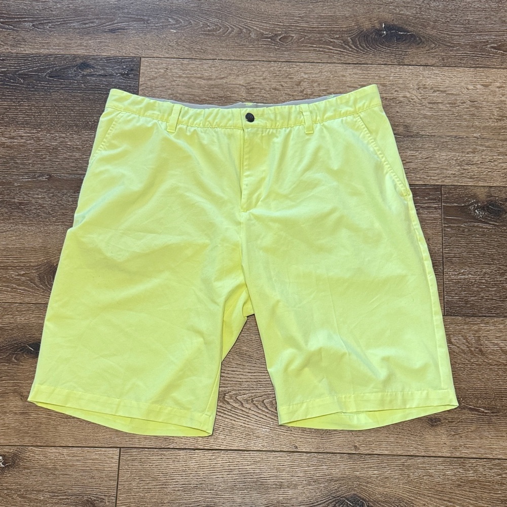 Adidas yellow shorts 38
